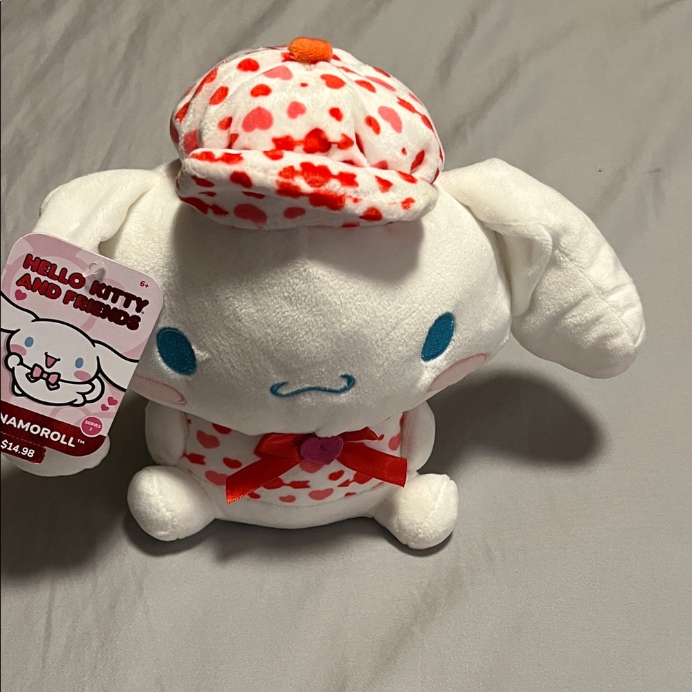 NWT Hello Kitty and Friends Cinnamoroll Plush 8 inch Valentine Gift Love Stuffed